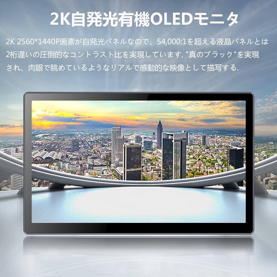 Amazon.co.jp: Viewnico 有機el モバイルモニター13.3インチ 2K